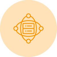 Cluster Server Vector Icon