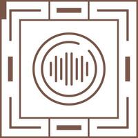 Audio Spectrum Circle Vector Icon