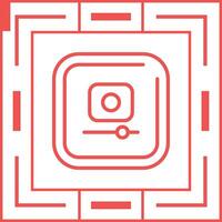 Video Record Square Vector Icon