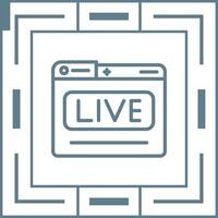 Live Stream Vector Icon