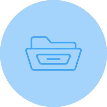 abierto archivo carpeta vector icono