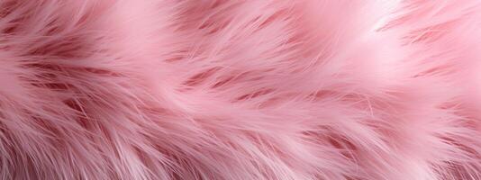 AI generated Elegant pink fur background. photo