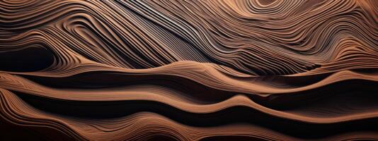 AI generated Close-up desert dune textures. photo