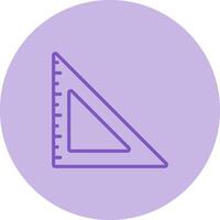 Triangular Ruler Vector Icon