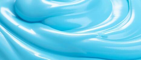 AI generated Mesmerizing close-up of vibrant blue cream. photo