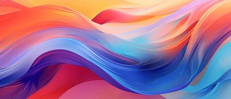 AI generated Vibrant abstract background with swirling patterns. photo