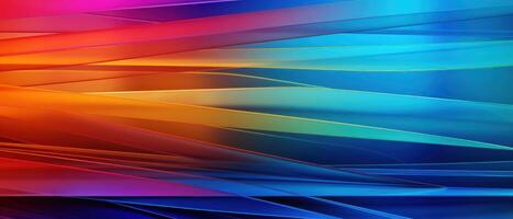 AI generated Futuristic abstract background with glowing neon lines in blue, pink, and purple. photo