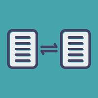 Document Sharing Vector Icon