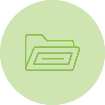 abierto archivo carpeta vector icono