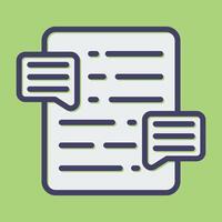 Document Commenting Vector Icon