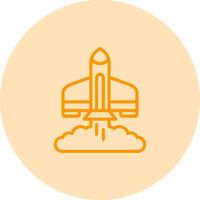 Rocket Launch Vector Icon