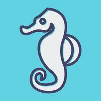 Seahorse Vector Icon