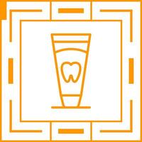 icono de vector de pasta de dientes