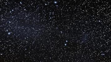 AI generated Deep black night sky filled with countless twinkling stars, showcasing various intensities and sizes of stars. Mysterious background. Concept of astronomy, cosmos, space exploration photo