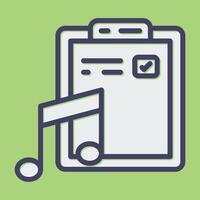 Music File Vector Icon