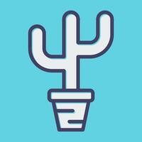 icono de vector de cactus