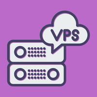 VPS Hosting Vector Icon