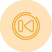 Previous Track Button Vector Icon