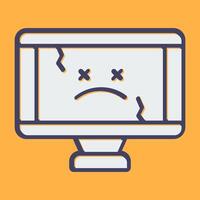 icono de vector de computadora