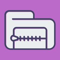 Zip File Vector Icon