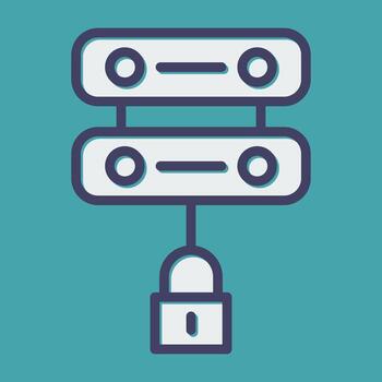 servidor seguridad vector icono