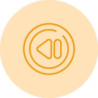 Previous Track Circle Vector Icon