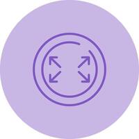 Fullscreen Circle Vector Icon