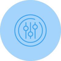 Audio Equalizer Circle Vector Icon