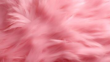 AI generated Close up of a Glamour vibrant pink texture of soft fur. Dyed animal fur. Concept is Softness, Comfort and Luxury. Can be used as Background, Fashion, Textile, Interior Design photo