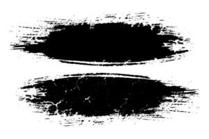 Black ink stroke brush on white background, A bundle of brush stroke on white background, Brush stroke scratch set black and white color,.A Black and white brush stroke on a white background, vintage vector