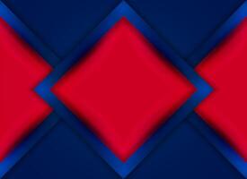 abstract red and blue background with diamond shapes, triangular polygon background ribbon geometric abstract banner design, wave color banner geometric 3d geometric background, vector