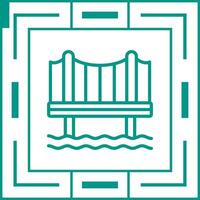 icono de vector de puente