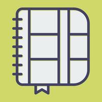 Notebook Vector Icon