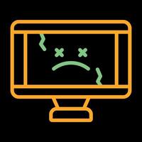 icono de vector de computadora