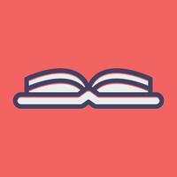 Open Book Vector Icon