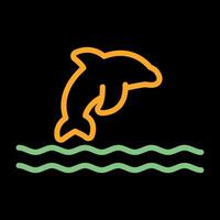 Dolphin Vector Icon