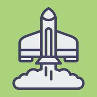 Rocket Launch Vector Icon