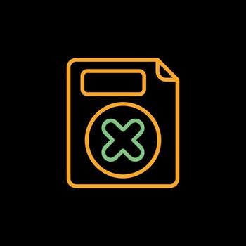 Eliminar botón vector icono