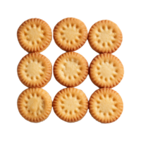 AI generated Danish butter cookies butter cookies isolated on transparent background png