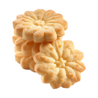 AI generated Danish butter cookies butter cookies isolated on transparent background png