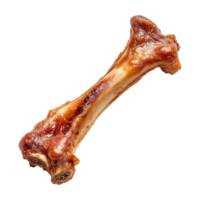 ai generiert Rindfleisch Hund Knochen isoliert auf transparent Hintergrund png