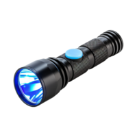 AI generated LED flashlight isolated on a transparent background png