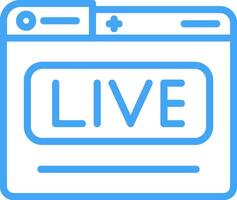 Live Stream Vector Icon