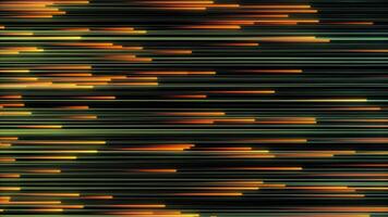 Abstract background of fast moving bright neon lines. Animation. Beautiful colorful glowing lines move horizontally on black background video