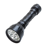 AI generated LED flashlight isolated on a transparent background png