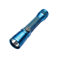 AI generated LED flashlight isolated on a transparent background png