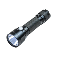 AI generated LED flashlight isolated on a transparent background png