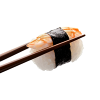 AI generated Yatsuhashi nigiri isolated on transparent background png