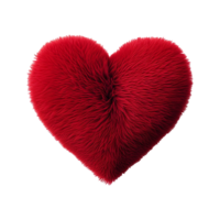 AI generated Red heart shape isolated on transparent background png