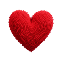 AI generated Red heart shape isolated on transparent background png